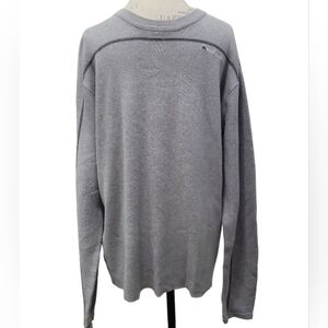 Ralph Lauren Polo Jeans Co Gray Cotton Sweater Size XL